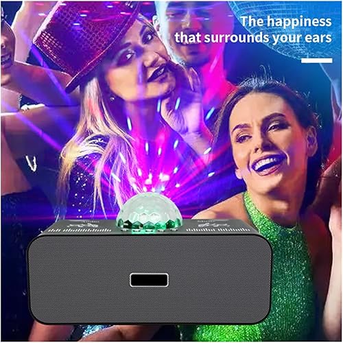 Miniatura 6 de Luces de fiesta portátiles para DJ, luces de discoteca para escenario, sistema de altavoces Bluetooth portátil USB recargable con RGB Disco Magic