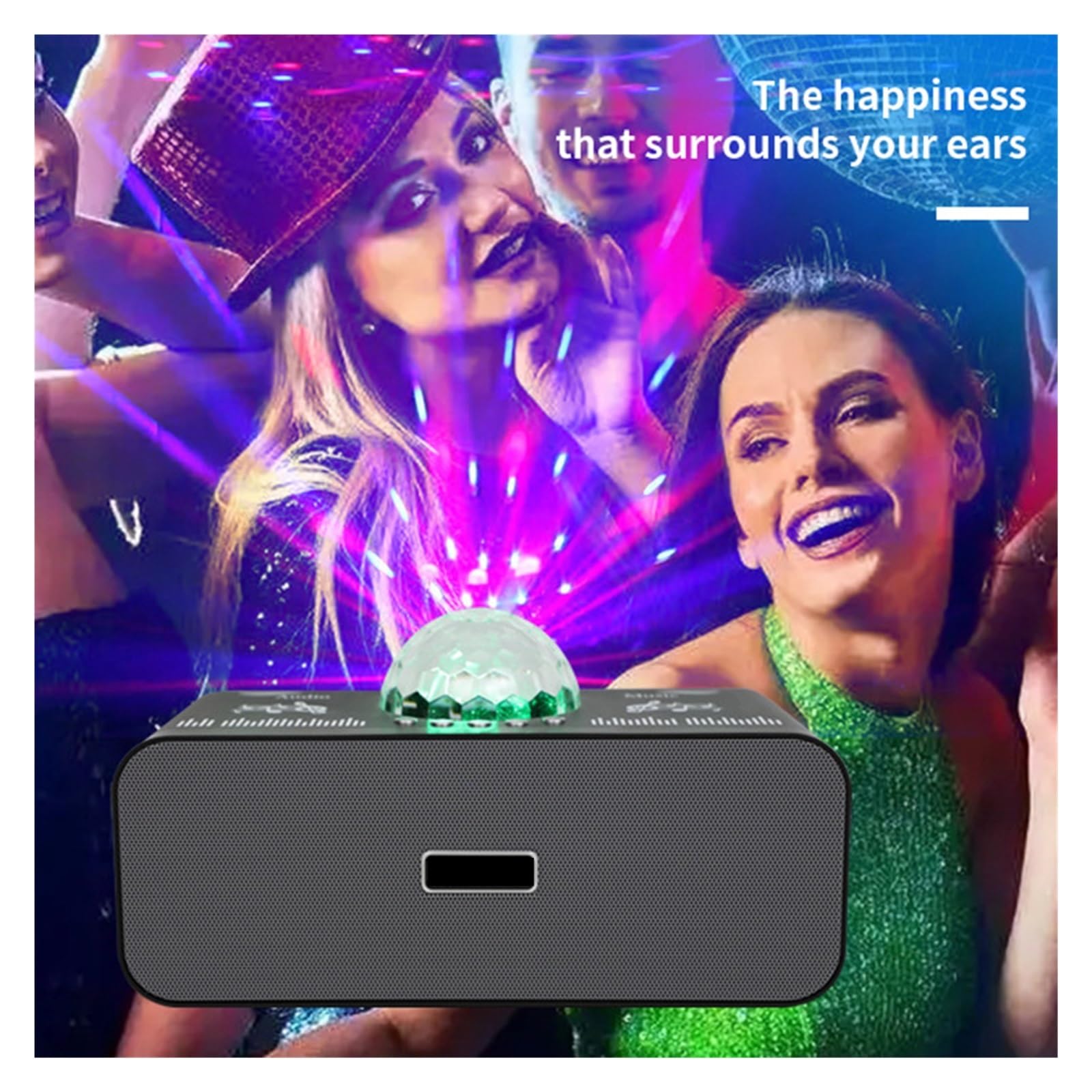 di altoparlanti for DJ da palco USB portatile ricaricabile con lampada festa all'aperto for matrimoni supporto for sfera magica discoteca RGB Per feste e club