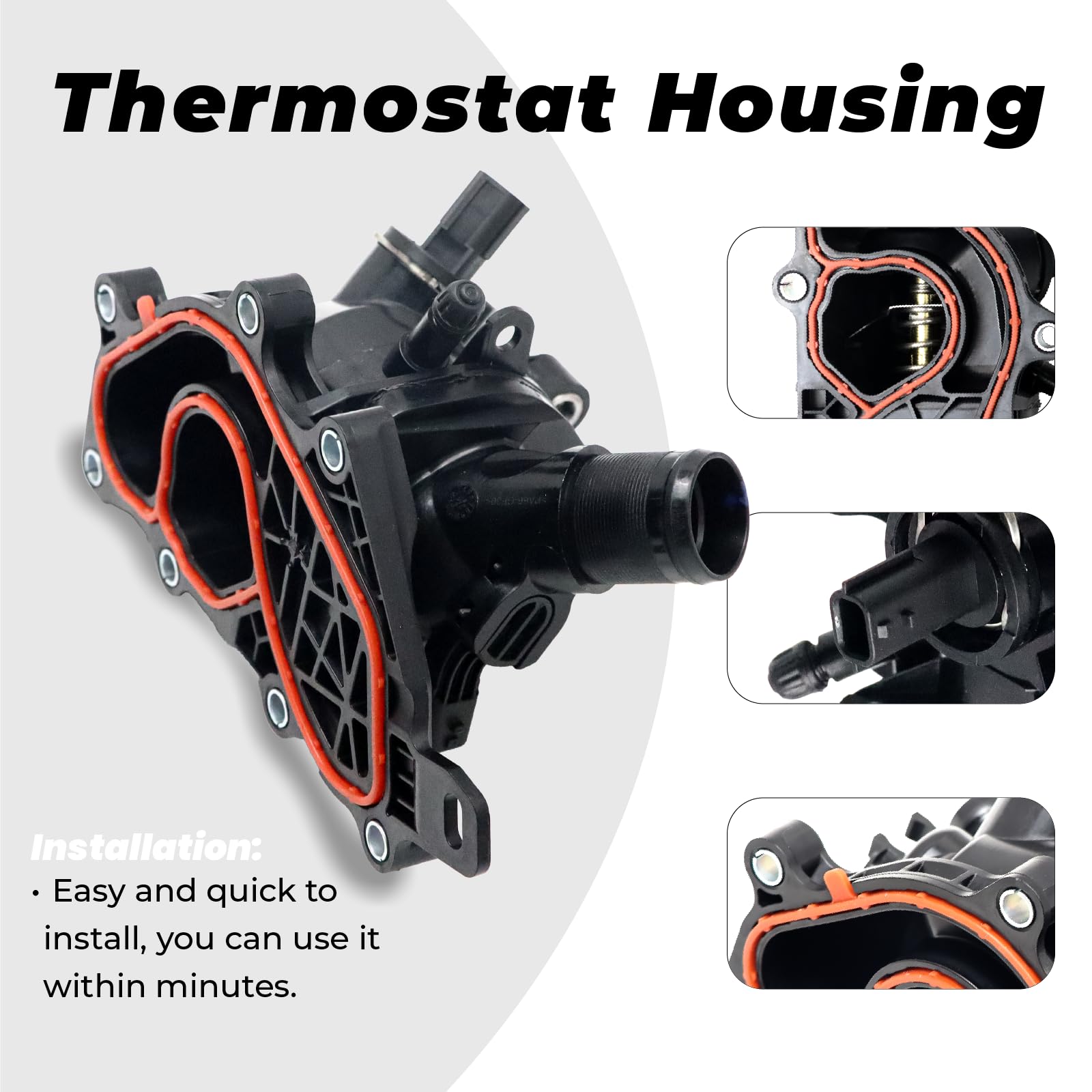 Carcasa termostática para Renault Ni-ss-an 110600260R 2822033000