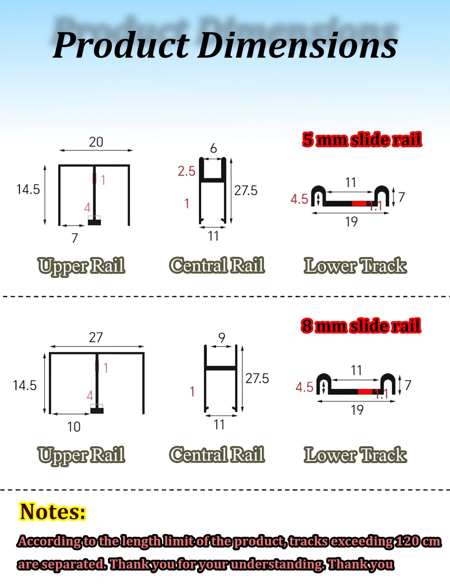 Riel de aluminio para puerta corrediza de cristal, rieles de doble ranura con ruedas de polea, se adapta a vidrio de 5 mm/8 mm, para armarios de vino, vitrinas y puertas correderas de muebles del