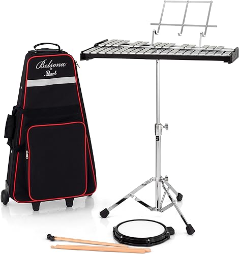 Pearl Kit de percusión, con estuche de transporte estilo mochila de nailon con ruedas (PK200C)