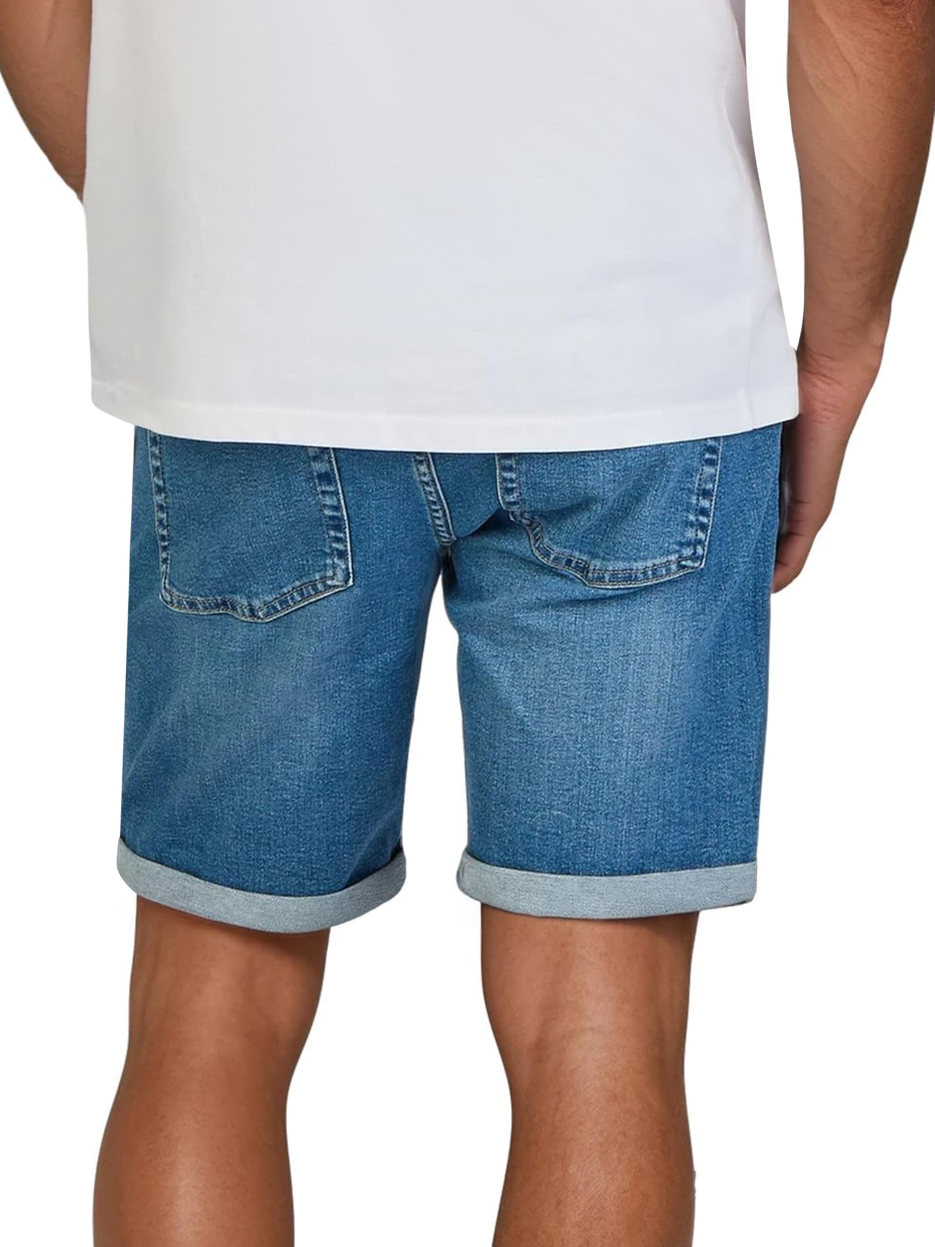 Only & Sons Kurze Jeans Herren ONSPLY 2er Pack Regular Fit Shorts Basic Hose Denim Bermuda Sommerhose Einfarbig Schwarz Blau S M L XL XXL