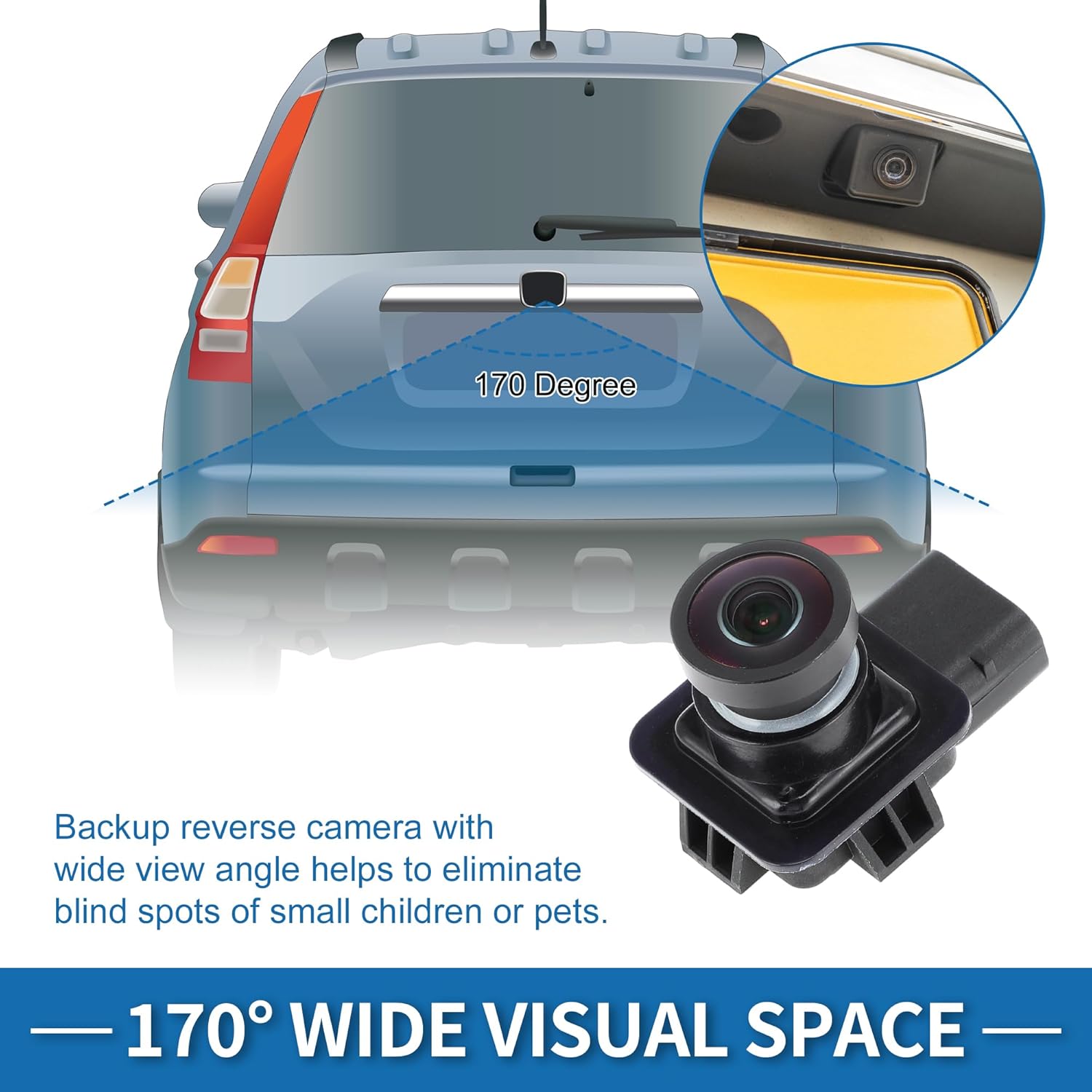 Rear View Camera for Ford Escape for Ford Kuga 2013-2017 Park Assist Camera Backup Reverse Camera Replace No.EV4T-19G490-CA/DV4T-19G490-AB