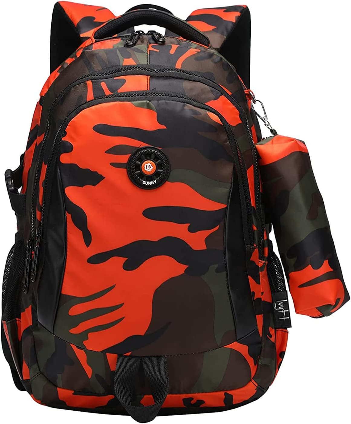 Backpack Children's Camouflage School Backpack, Water Resistant, Multi-Function, Travel Back Packs C