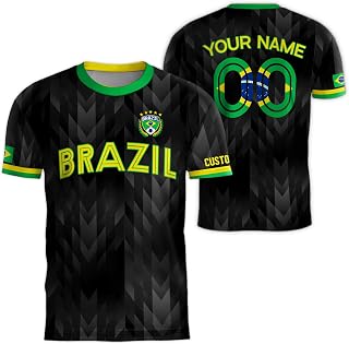 Retro Soccer Jerseys for Men, Customized Jersey Brazil, Custom Brazilian Soccer Jersey, Brazil Jersey Men