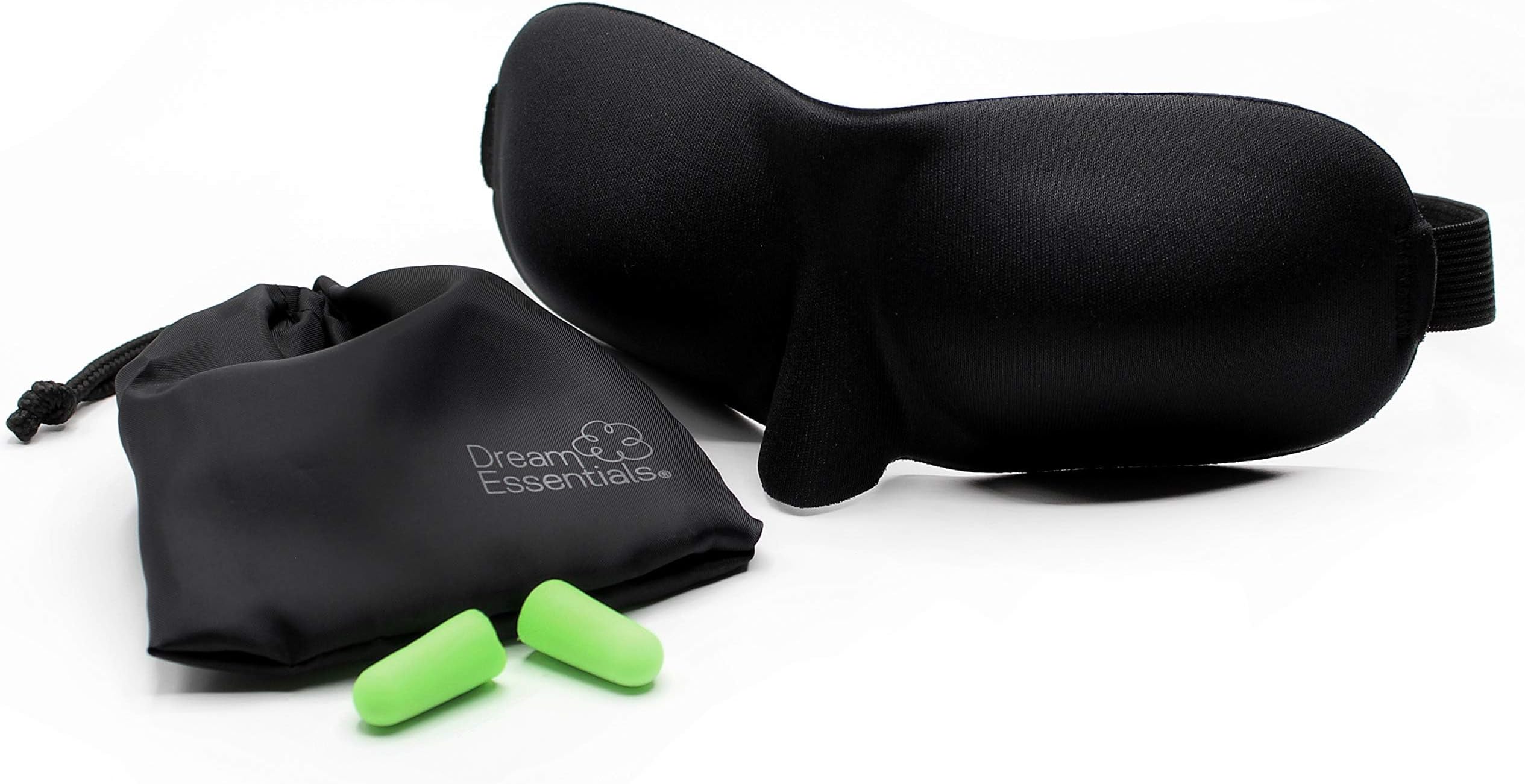 Wild Essentials® Sweet Dreams™ Comfortable & Contoured Sleep Mask Kit with Carry Pouch and Moldex® Ear Plugs, Travel Set, Gift