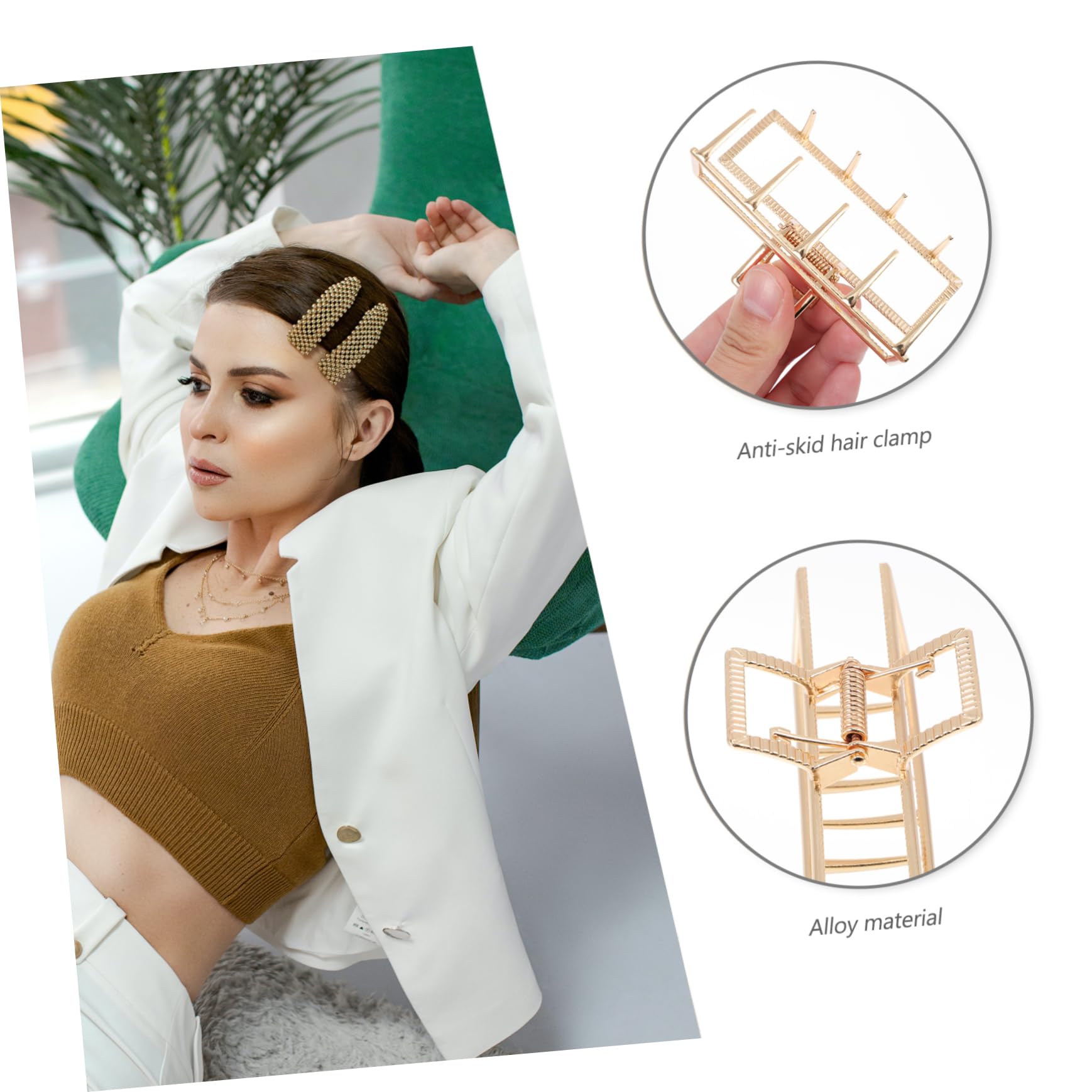 DOITOOL 9 Stk Haarnadel Große Haarspange Haarspangen Für Frauen Große Pferdeschwanzclips Haarspangen Aus Metall Dicke Haarkralle Legierung Fräulein Draussen Hai-clip