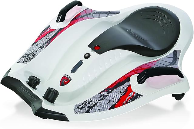 Rollplay Nighthawk Electric Ride On Toy for Ages 6 & Up with 12V 7AH Rechargeable Battery, Side Handlebars for Steering, Tall Rear Safety Flag, and a Top Speed of 6.5 MPH, White