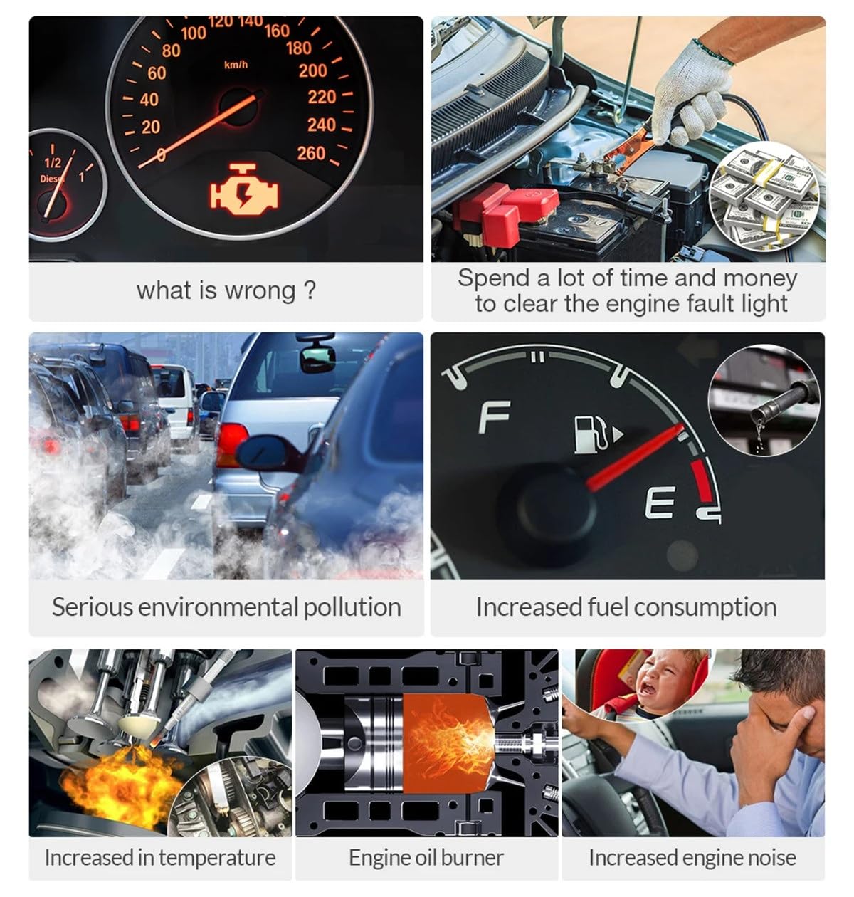 BM580 Car Battery Tester 6V 12V Automotive Test Tools Car Health Exam Reversible Access Clip Voltmeter PK BM550 BM560