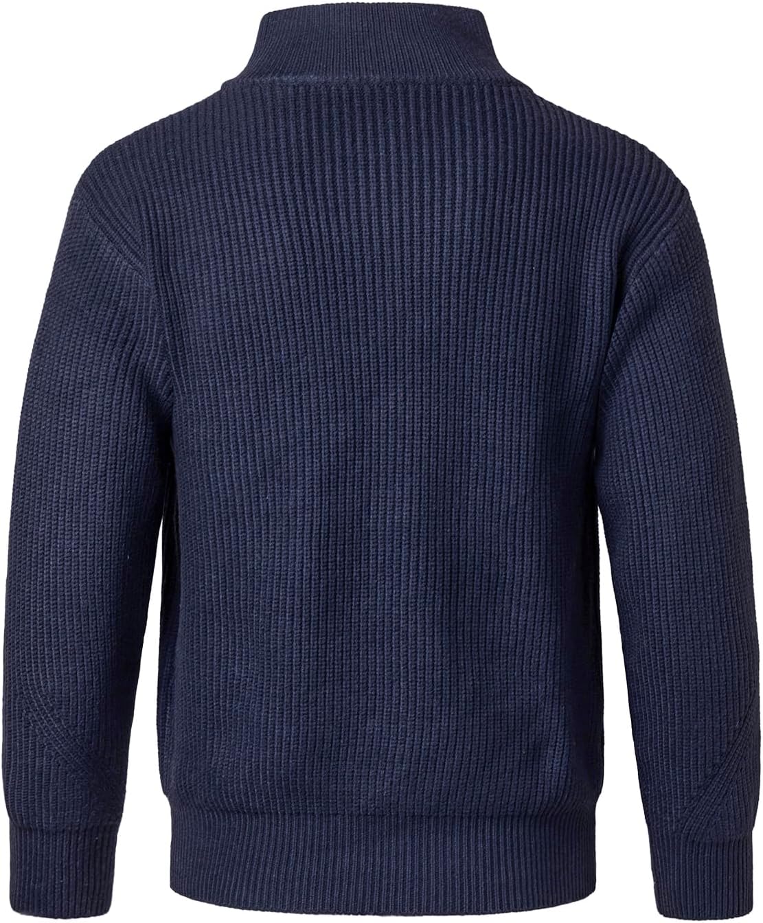 Men's Quarter Zip Sweater Knitted Pullover Long Sleeve Solid Jumper Casual Sweatshirt for Autumn Winter - Image 3