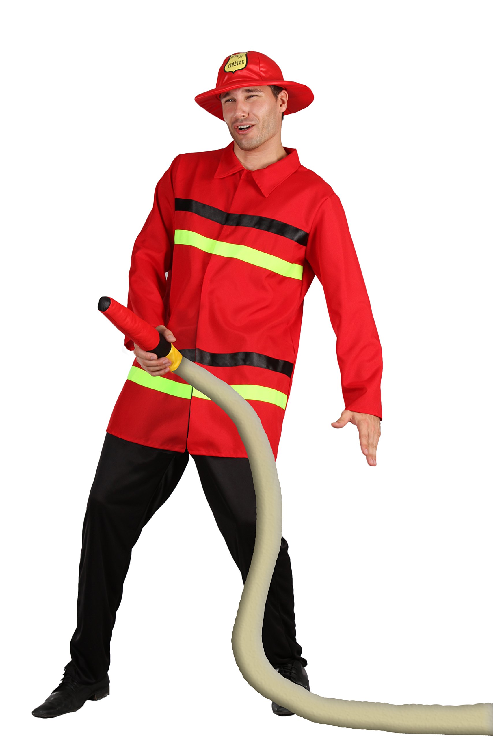 Ciao - Police Officer/Firefighter Costume Fancy Dress Adult