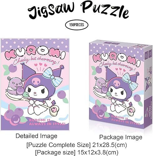 Miniatura 8 de Rompecabezas Cinnamoroll de 150 piezas  Juegos para la vinculación familiar, aumentar las habilidades cognitivas y aliviar el estrés  Personajes