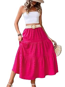 スカート Embroidered Maxi Ruffle Hem Skirt 268_fcd727a3b4-summer-beach-25