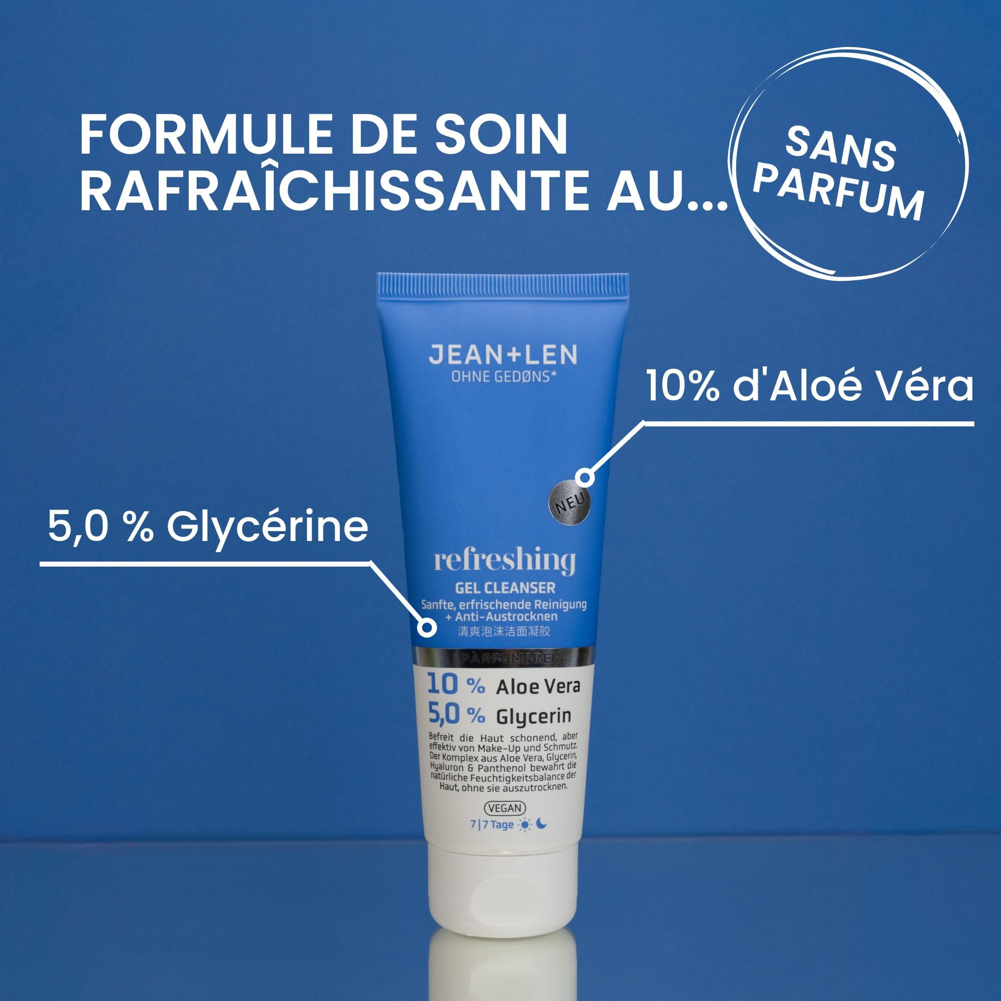 Image secondaire de Gel Nettoyant Visage Rafraîchissant Jean & Len - 125 ml