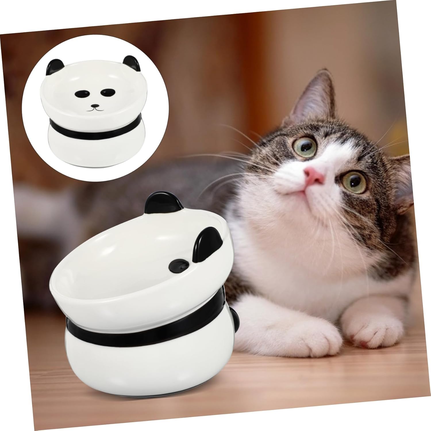 Cat Feeder Bowl Neck Pet Bowl for Comfortable Eating Easy to Stable Design for Cats and Kittens for Food and Water