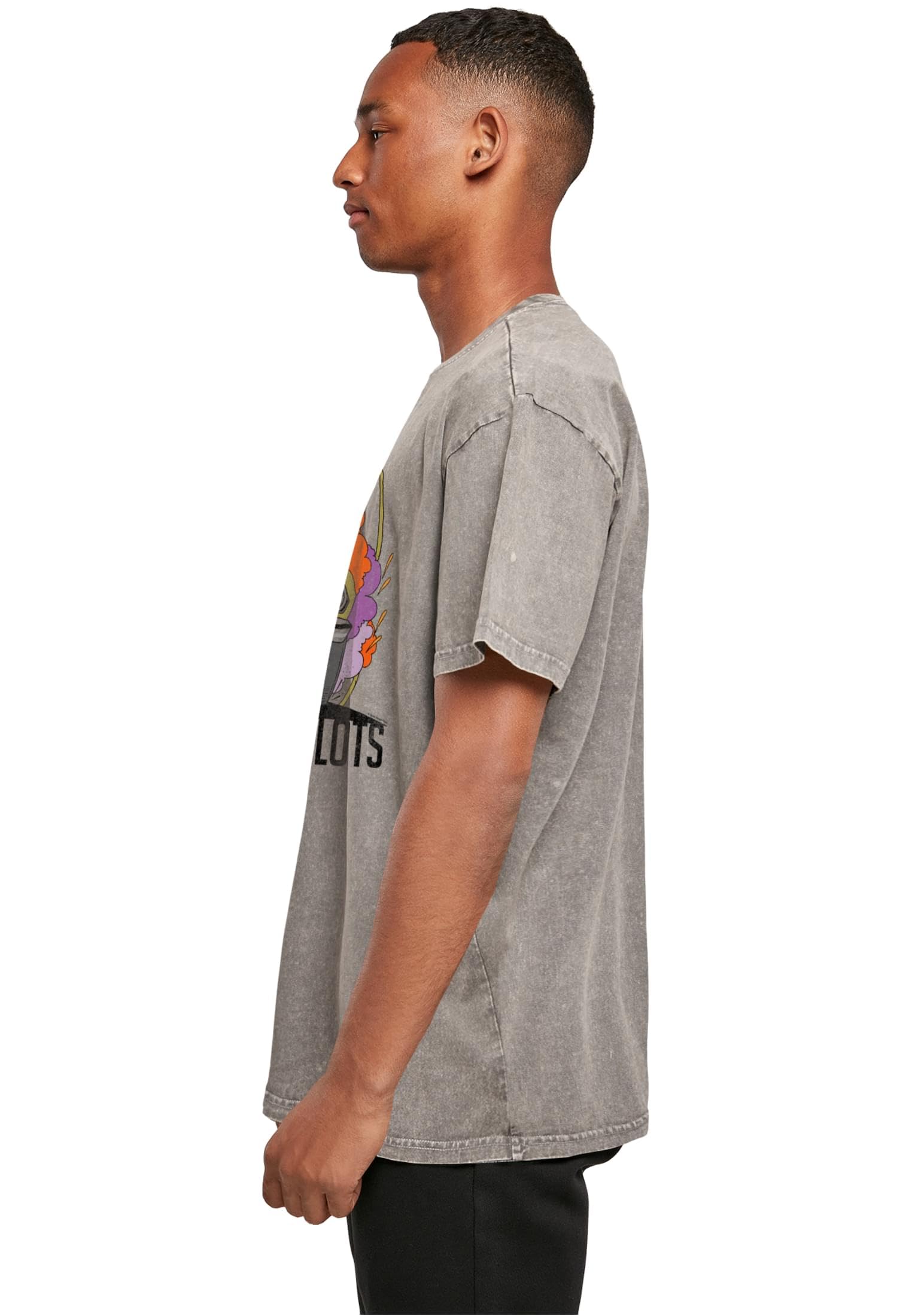 Merchcode Mp5001731-stone Temple Pilots-Vintage Muscle Acid Washed Oversize Tee T-Shirt, Asfalto, XL Uomo