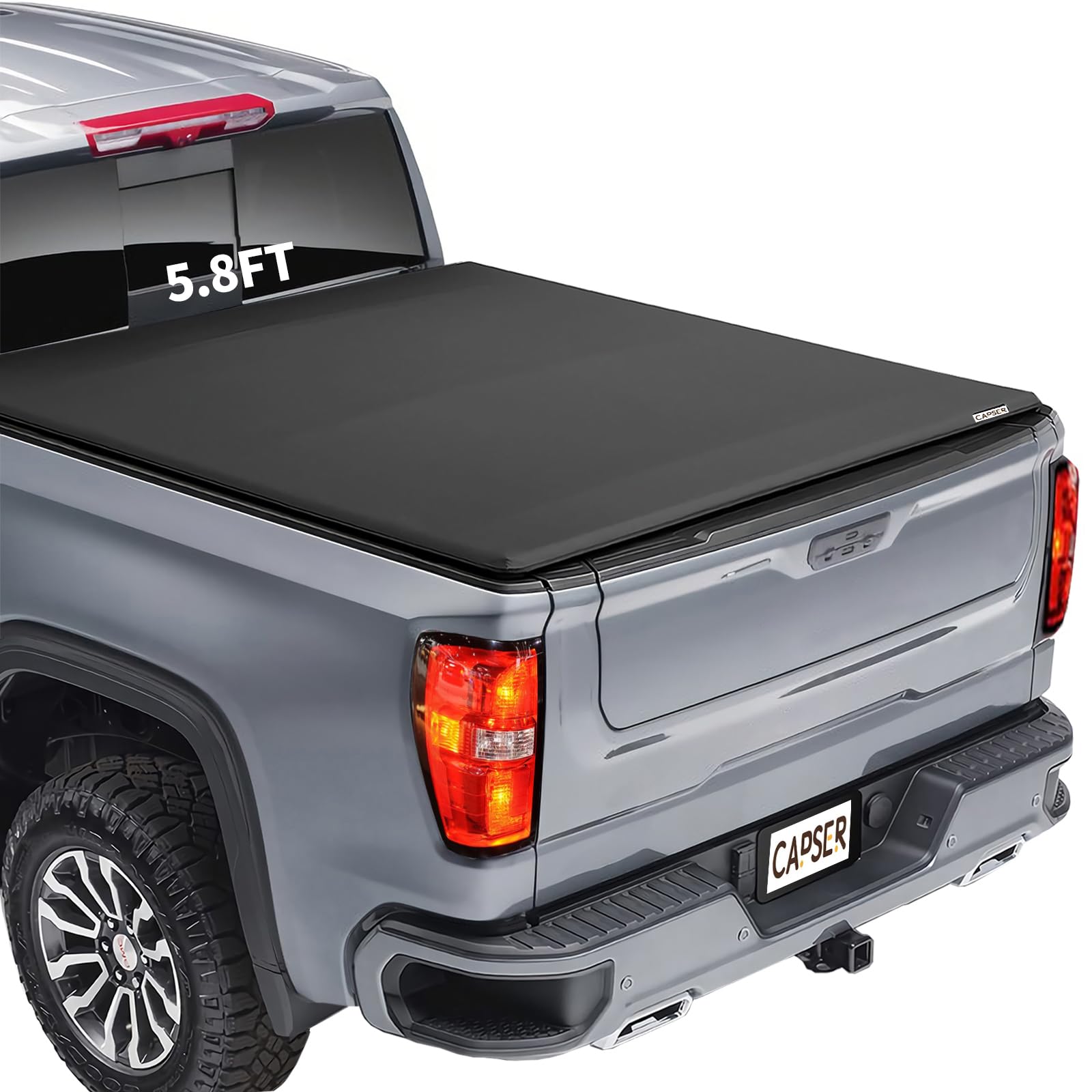 Photo 1 of CAPSER Soft Tri-Fold Tonneau Cover for Silverado/Sierra 1500 (2019-2026)
