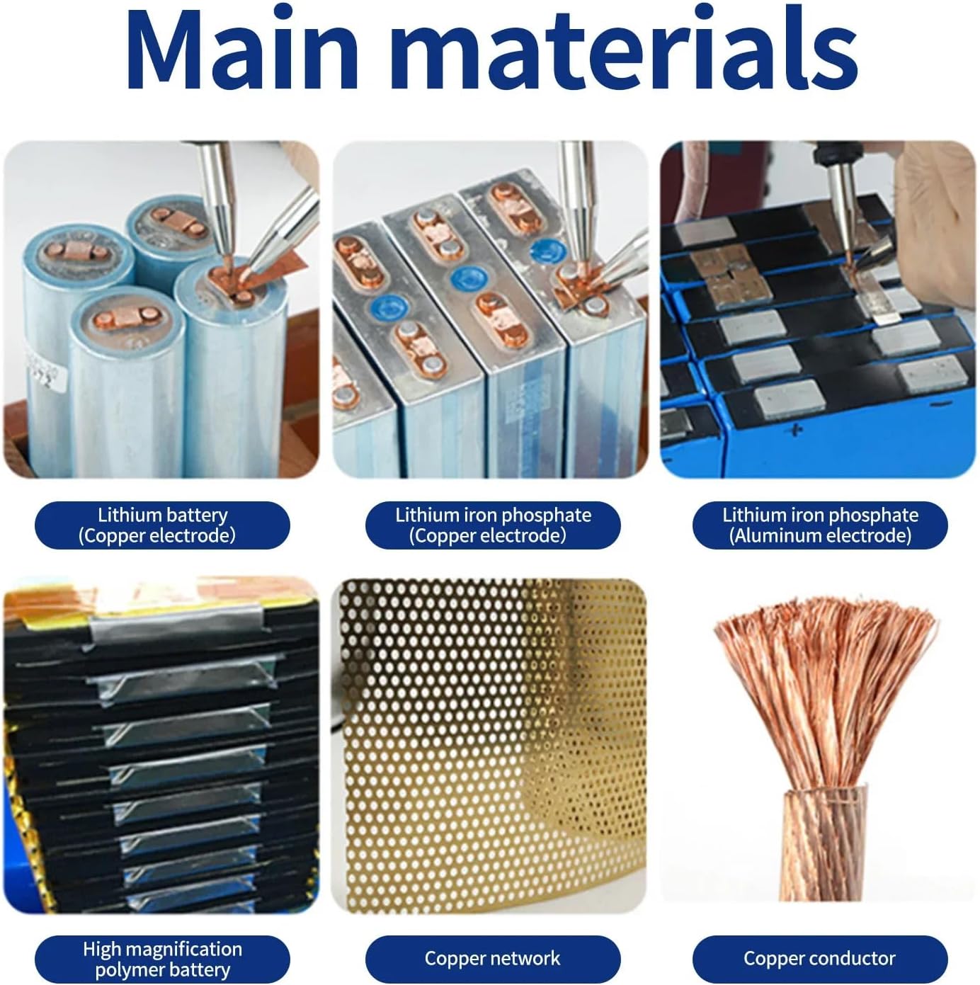 HT-SW02H Battery Spot Welder 42 KW 7000A Capacitor Energy Storage Pulse Welding Machine, Portable High Power Spot Welding Equipment for 18650, LiFePO4 and Copper Aluminum Nickel Metal Welding