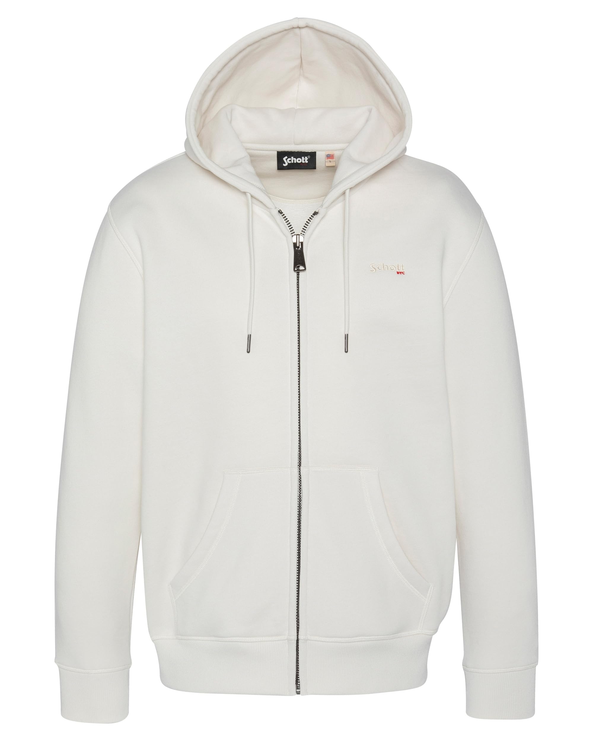 Schott NYC Swcasual3 Unisex Cardigan Sweater, Off White, XL EU, Off White, XL