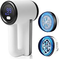 MIITO 毛玉取り 電動 けだまとり USB充電式 毛玉取り機 強力6枚刃 スピード3段階調整 LCD液晶ディスプレイ バッテリー残量表示 毛玉取り器 替刃付き コードレスで使える 持ちやすい 様々な⾐類 靴下 マフラーのけだまとるとる...