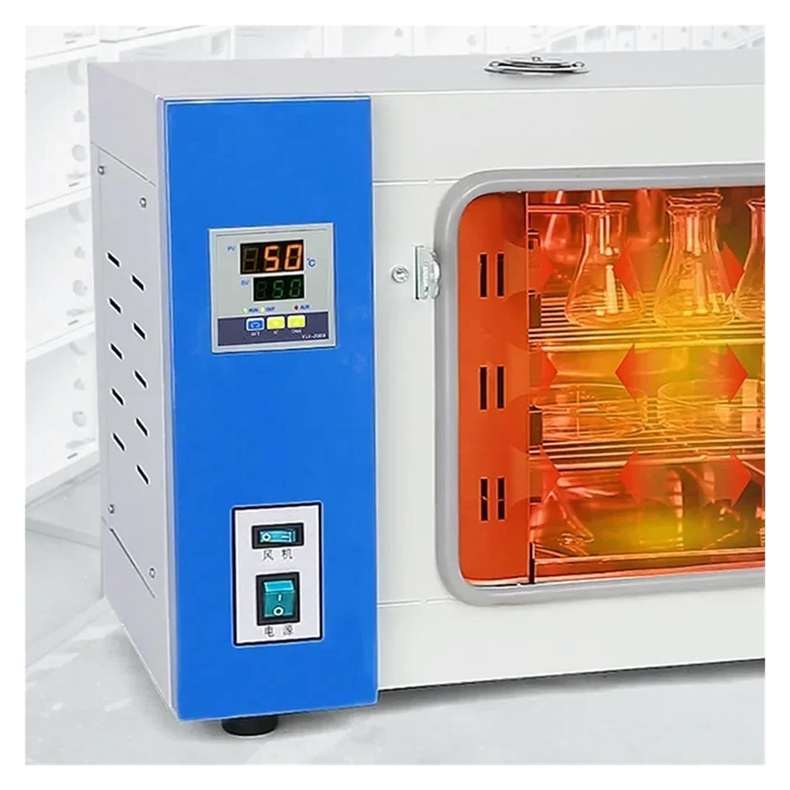 Equipo De Prueba Alta Temperatura Eléctrico 42L, Unidad Secado Por Chorro Industrial Laboratorio Con Control Constante Control Preciso De La Temperatura