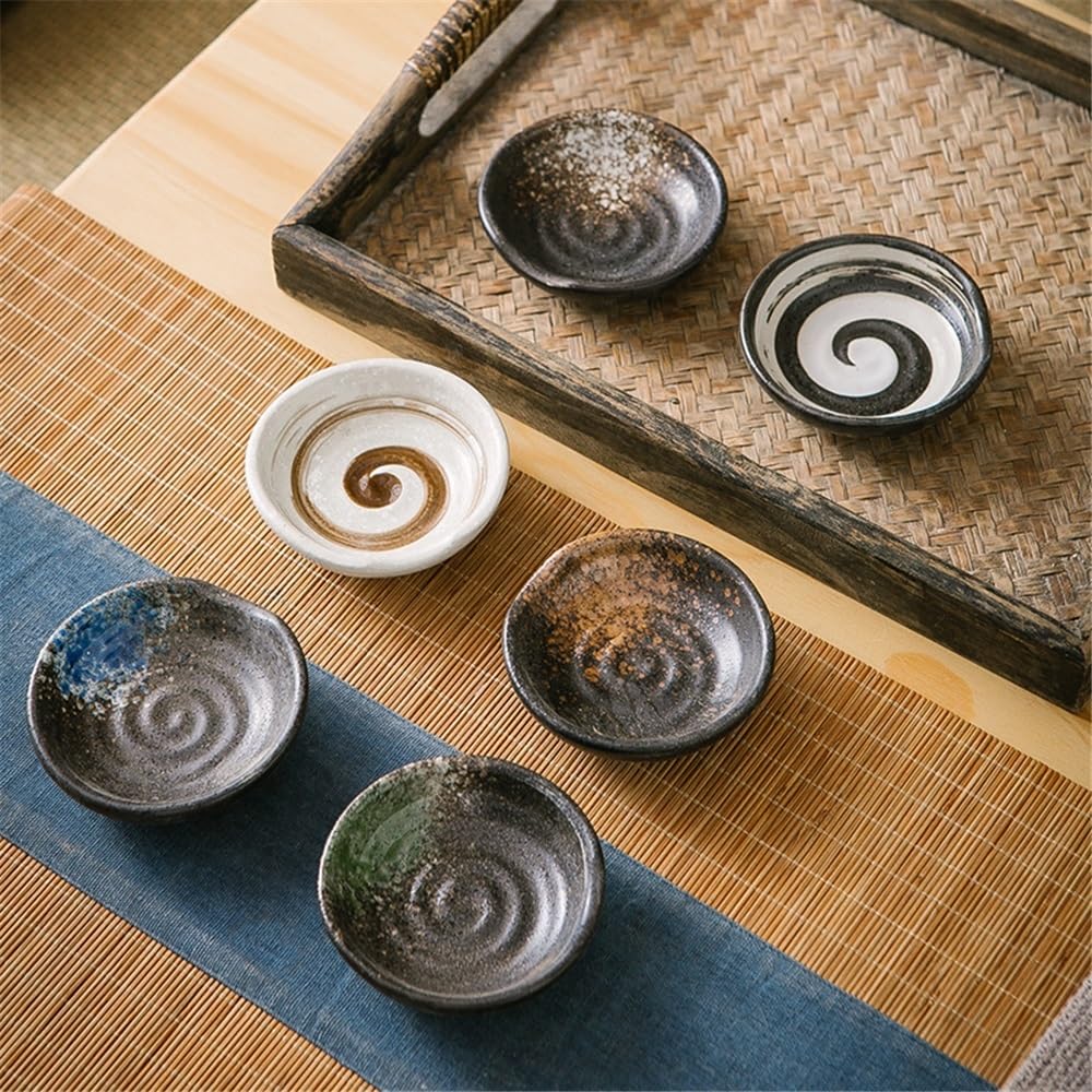 Miseczki do maczania, Ceramiczne miseczki do sosu, talerze do sushi, zastawa stołowa, miska na przyprawy, ocet sojowy, deser, 1 szt.
