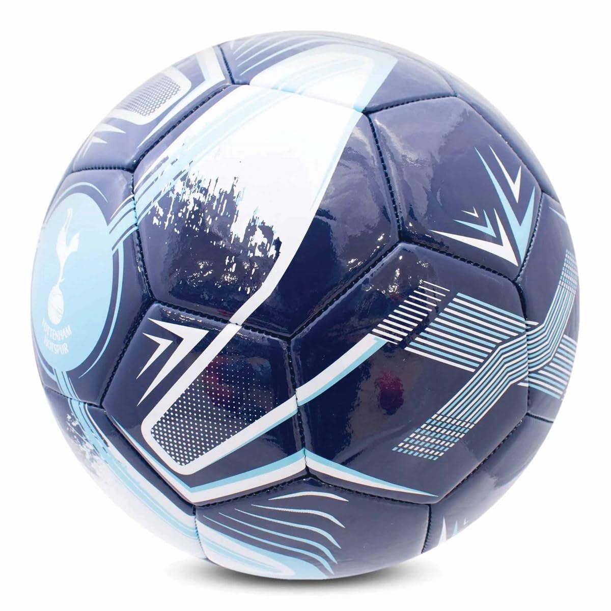 Tottenham Hotspur Hy-Pro Offiziell lizenzierter F.C. Fußball, Größe 5, Turbinen-Design, Spurs Merchandise, Training, Match, Sammlerstück für Kinder und Erwachsene