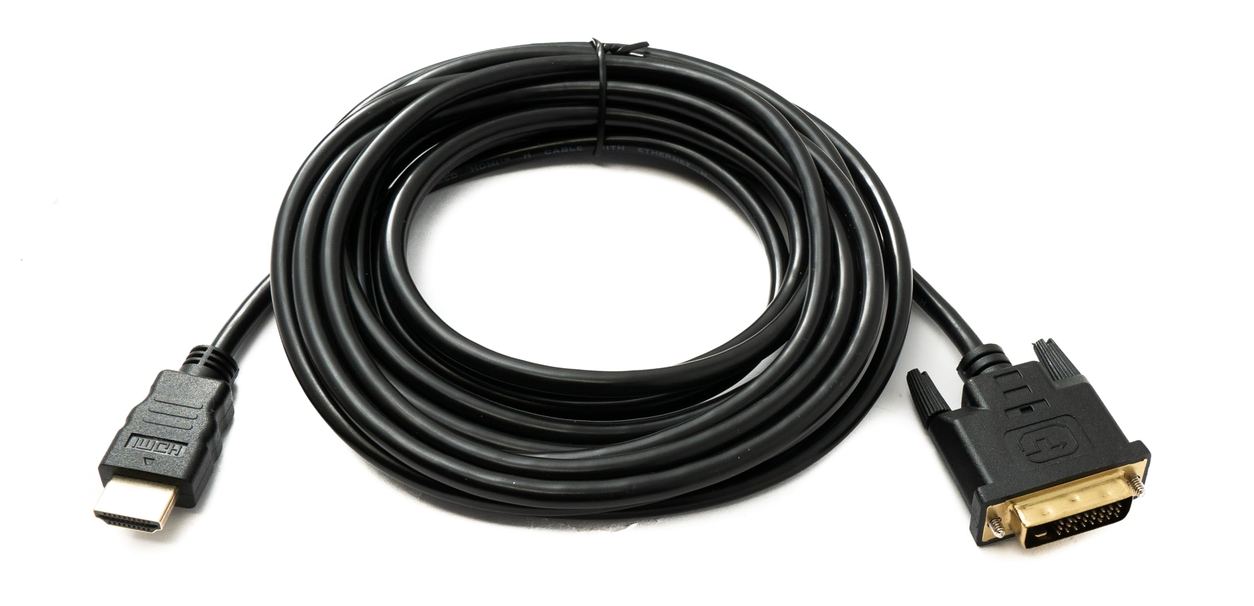 System-S Kabel DVI D 5 m 24 + 1 wtyczka do HDMI 1.4 standardowa wtyczka pozłacana 2K 30 Hz Full HD 144 Hz