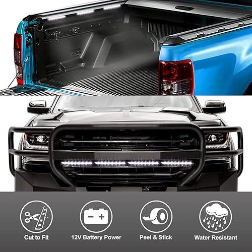 Miniatura 6 de Pilot Automotive CZ-3093W - Kit de luz LED de tira blanca de 8 pies (12 V)