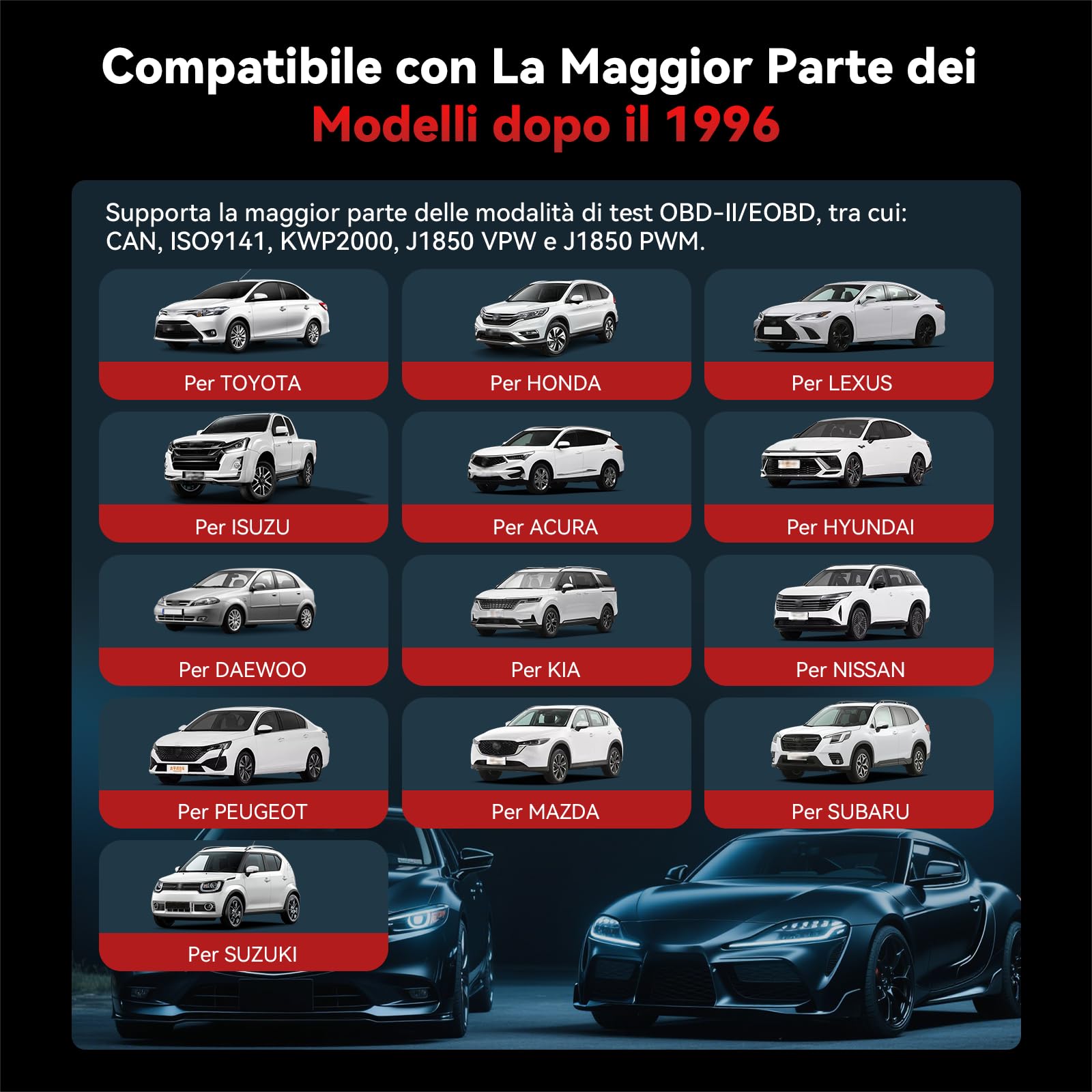 iCarsoft FR V3.0 OBD2 Auto Diagnostica per Marchi Francesi e Italiani, Diagnosi Auto Professionale in Italiano per Tutti i Sistemi, 45 Funzioni di Ripristino, Test Bidirezionale, Aggiornamento a Vita