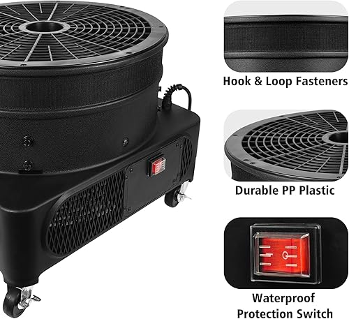 Miniatura 3 de Soplador de aire inflable de tubo de 1.5 HP Wacky Waving Guy, ventilador inflable de tubo de 1100 W, se adapta a bailarín inflable de 18 pulgadas de