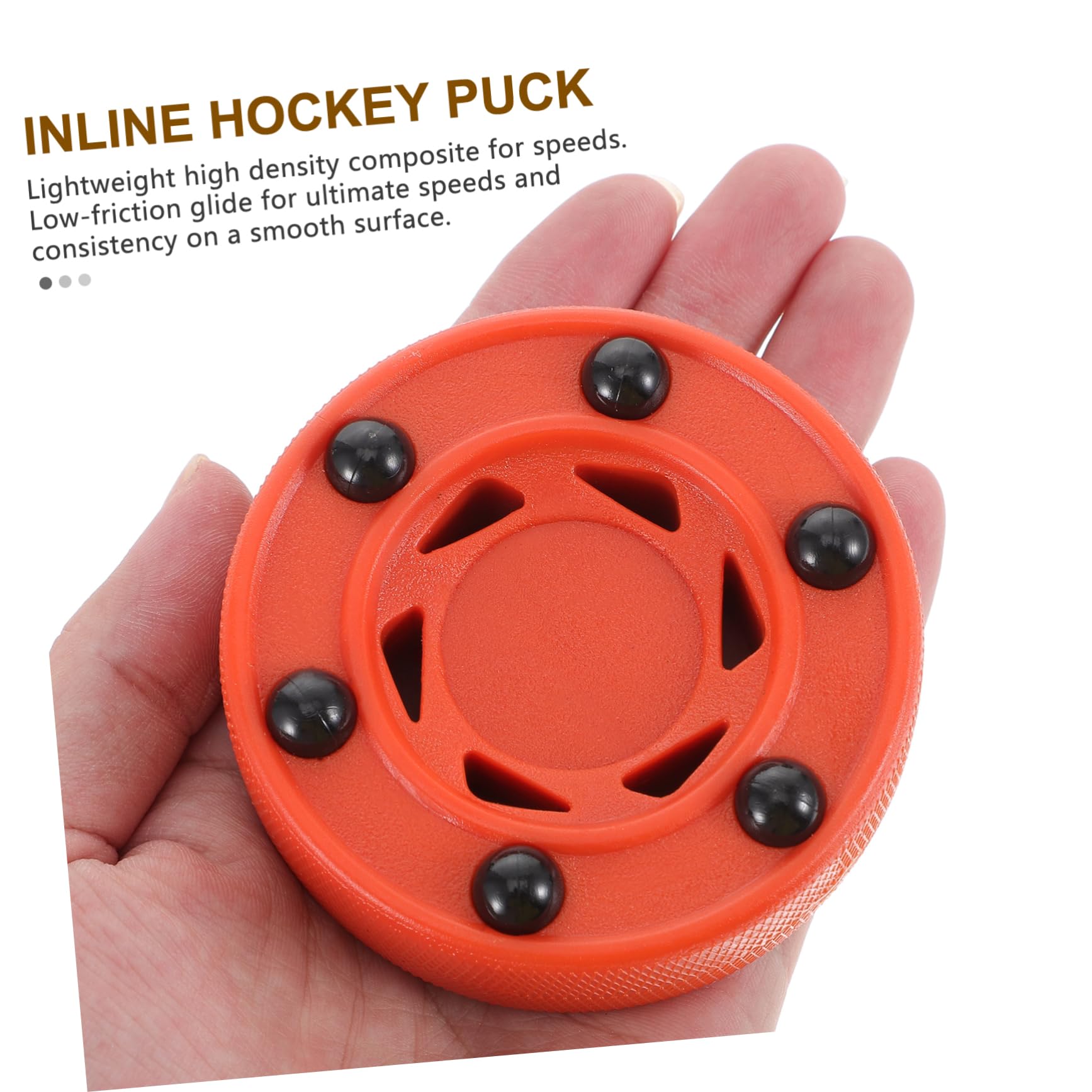 GALPADA Professional Inline Hockey Puck for Street Hockey Practice High-Strength PVC Lightweight 6 Designs for Smooth Gliding