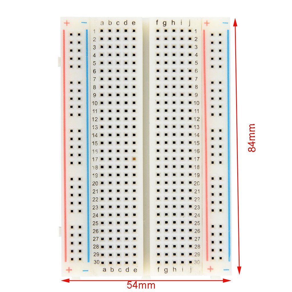 3 Pezzi Breadboard con 400 Punti Basetta Piastra Sperimentale 4 Barre di Alimentazione Senza Saldatura