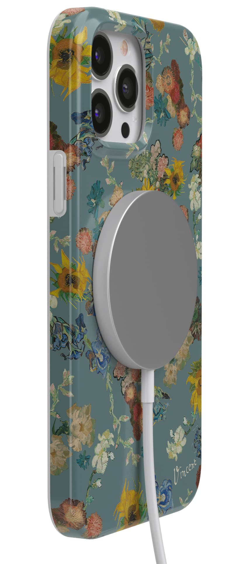 Casely IPhone 13 Hülle – Limited Edition Van Gogh Blumen – MagSafe Kompatibel & Super Schlank
