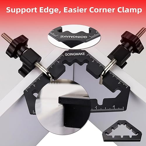 Miniatura 7 de Abrazaderas de esquina para herramientas de carpintería, abrazaderas de 45 y 90 grados, cuadrados de posicionamiento de aleación de aluminio,