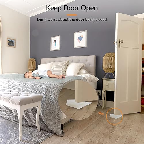 Vista 25 de Topes de puerta patentados originales para la parte inferior de la puerta, tope de puerta de goma antideslizante, cuña de puertas para alfombras