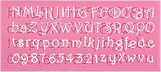Funshowcase Lace Sugar Art Alphabet and Numbers Candy Fondant Chocolate Mold for Cake Decoration, Cupcake Decorate, Polymer Clay, Crafting