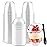 Zezzxu 50 Pack 12 oz Plastic Dessert Cups with Dome Lids (No Hole) and Sporks, Clear Disposable Fruit Cups with Lids for Yogurt Parfait Ice Creams Pudding Cakes