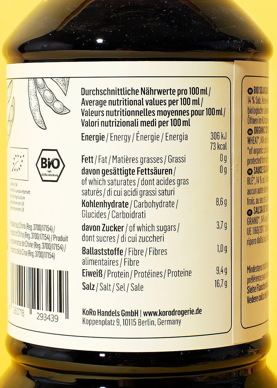 KoRo - Bio Sojasauce 12 x 1 L