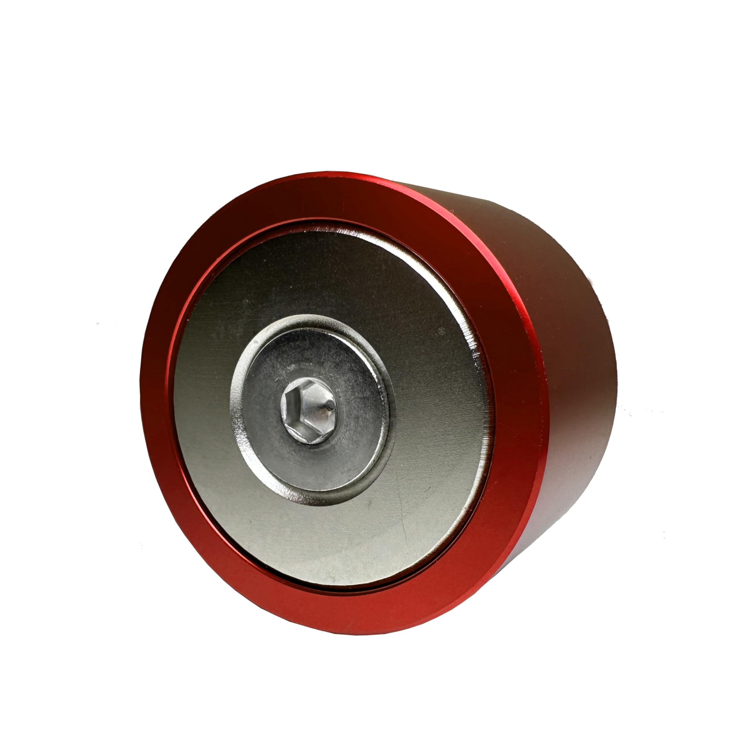 Aimant Utilitaire 360° Puissant en Néodyme - 280KG avec Coque de Protection + Corde de 30M (8mm) - Rouge