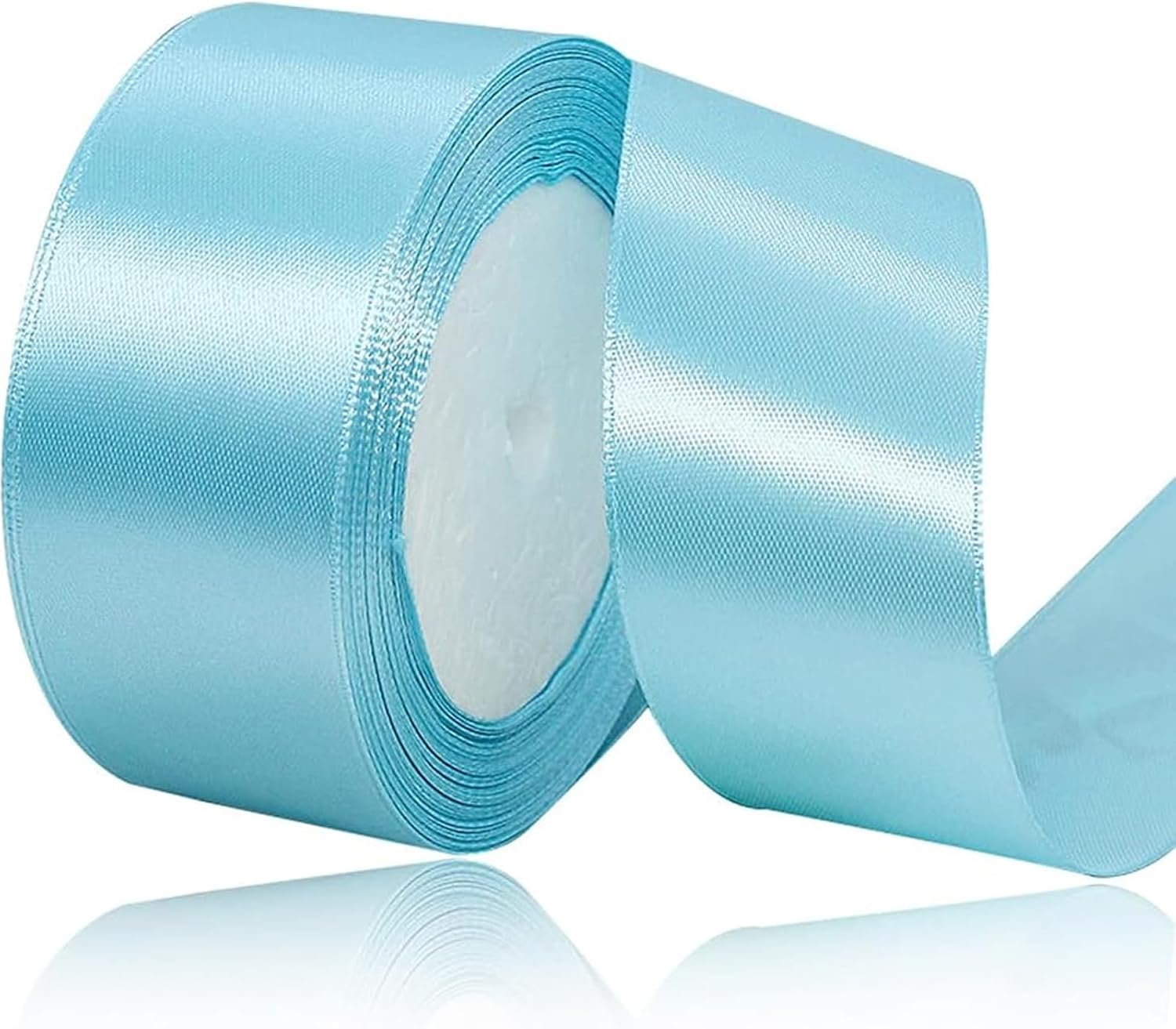 4 cm Sky Blue Satin Ribbon, Satin Decorative Ribbon, Gift Ribbon, Wide