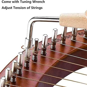 木製ハープ19弦 彫刻入り Amazon | 19弦木製Lyreハープパターン彫刻音楽愛好家初心者Lyre