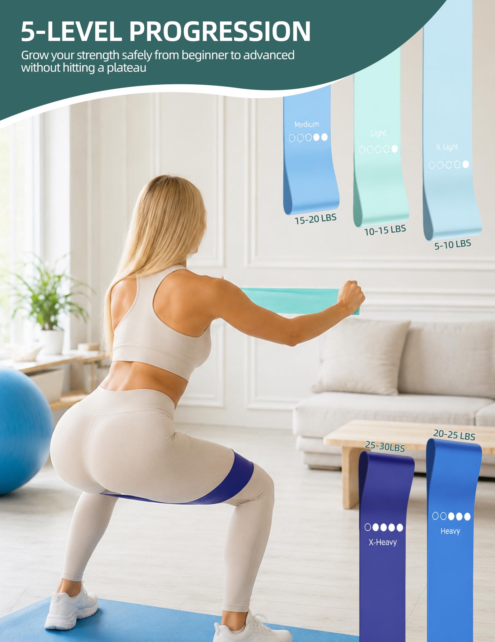 Zestaw pilates Essentials dla kobiet, zestaw do pilatesu do ćwiczeń domowych z pierścieniem do pilatesu, mini piłką, opaską oporową, paskiem do jogi, skarpetkami, torbą, sprzętem do pilatesu dla