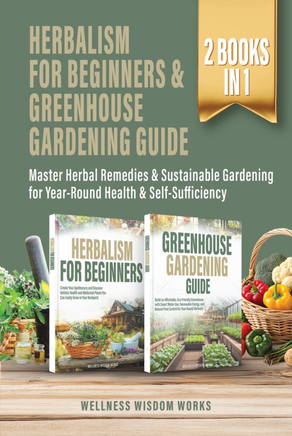 Herbalism for Beginners & Greenhouse Gardening Guide: Master Herbal Remedies & Sustainable Gardening for Year-Round Health & Self-Sufficiency