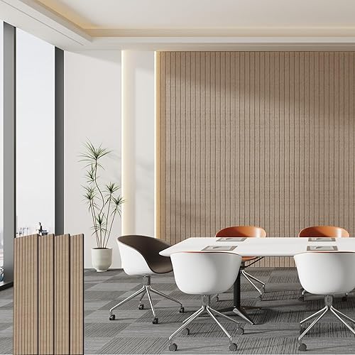 Miniatura 10 de Paquete de 4 paneles acústicos de 48 x 12 x 0.4 pulgadas, paneles de pared grandes insonorizados, paneles autoadhesivos a prueba de sonido para
