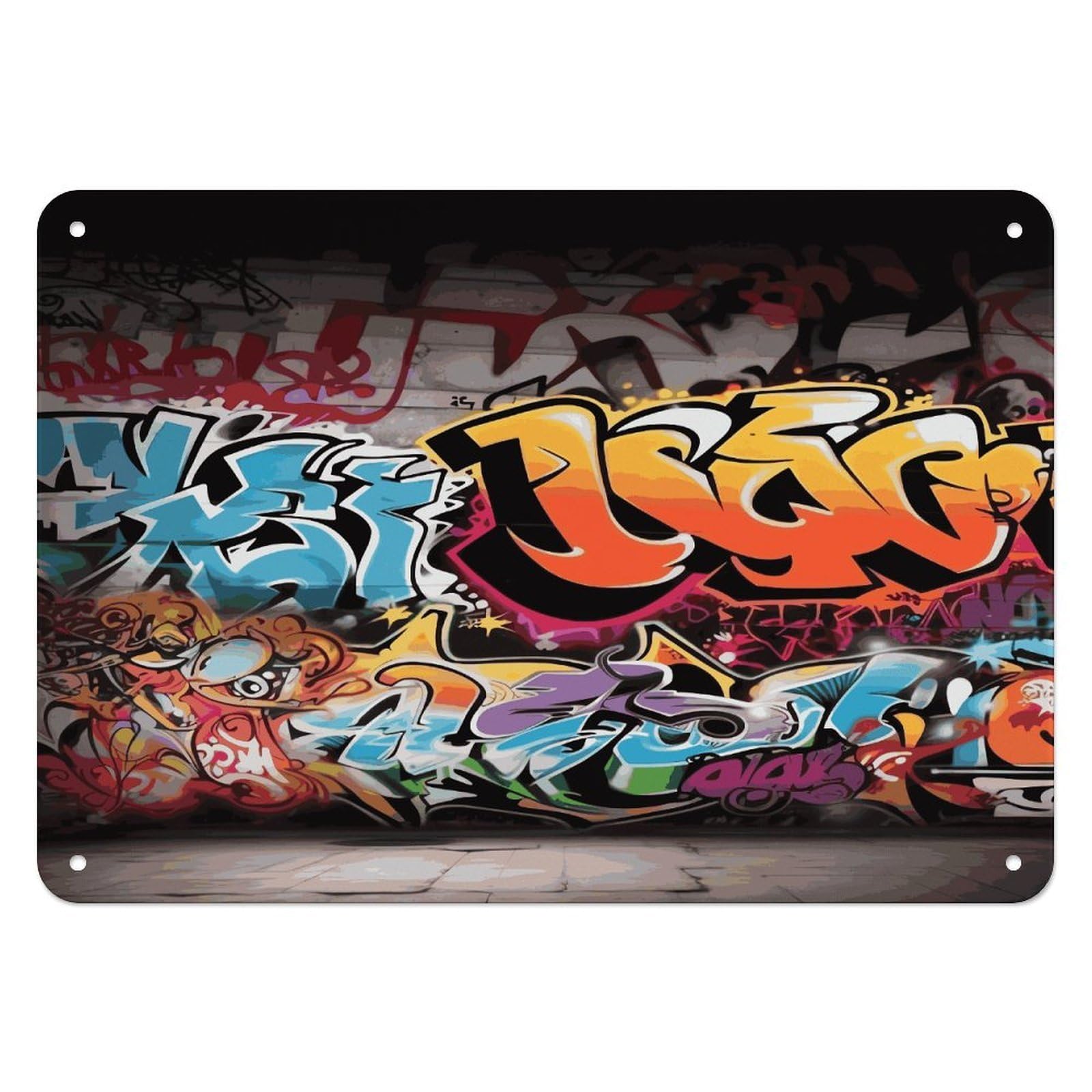 Fekiloot Style Graffiti Hip Hop Wall Decor Iron Painting Metal Sign