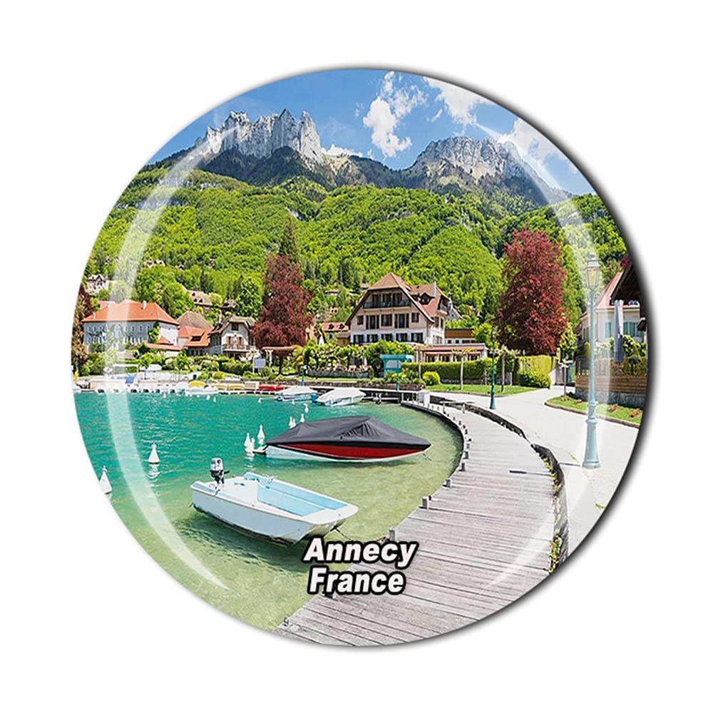 Annecy France Fridge Magnet Crystal Tourist Souvenir Gift Collection Refrigerator Magnetic Sticker