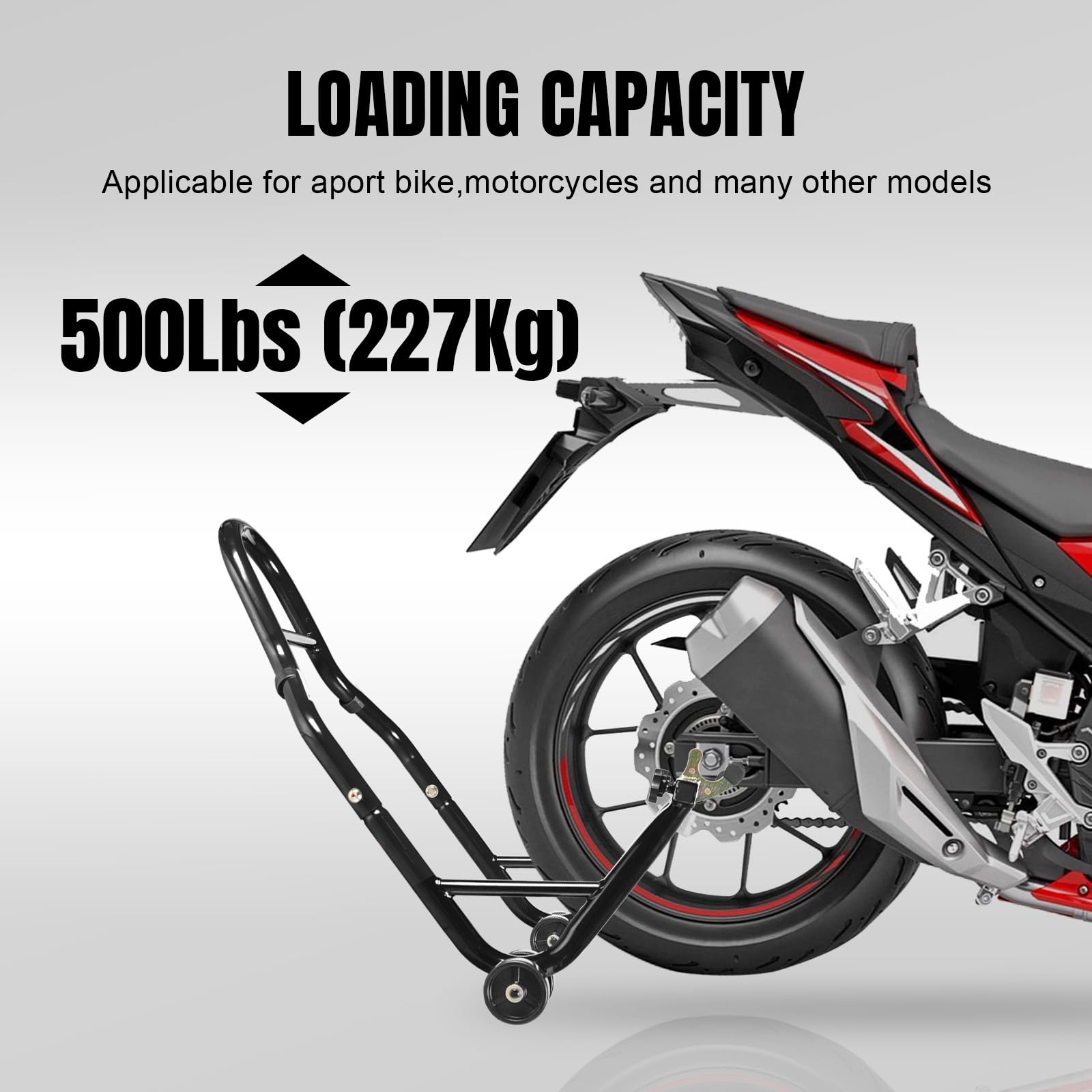 Amazon | Jack Boss オートバイスタンド リアコンボホイール