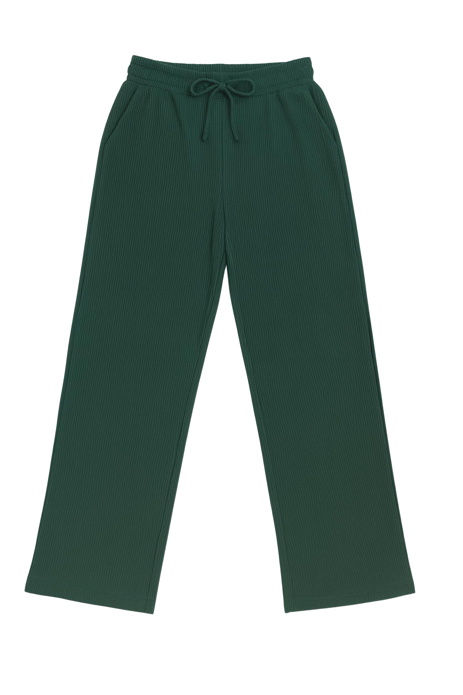 JIYA CRETION Women Ribbed Cotton Lounge Pants | Elastic Waist Straight Fit Pyjama Bottom | Soft Comfortable Nightwear Palazzo for Women-image-32
