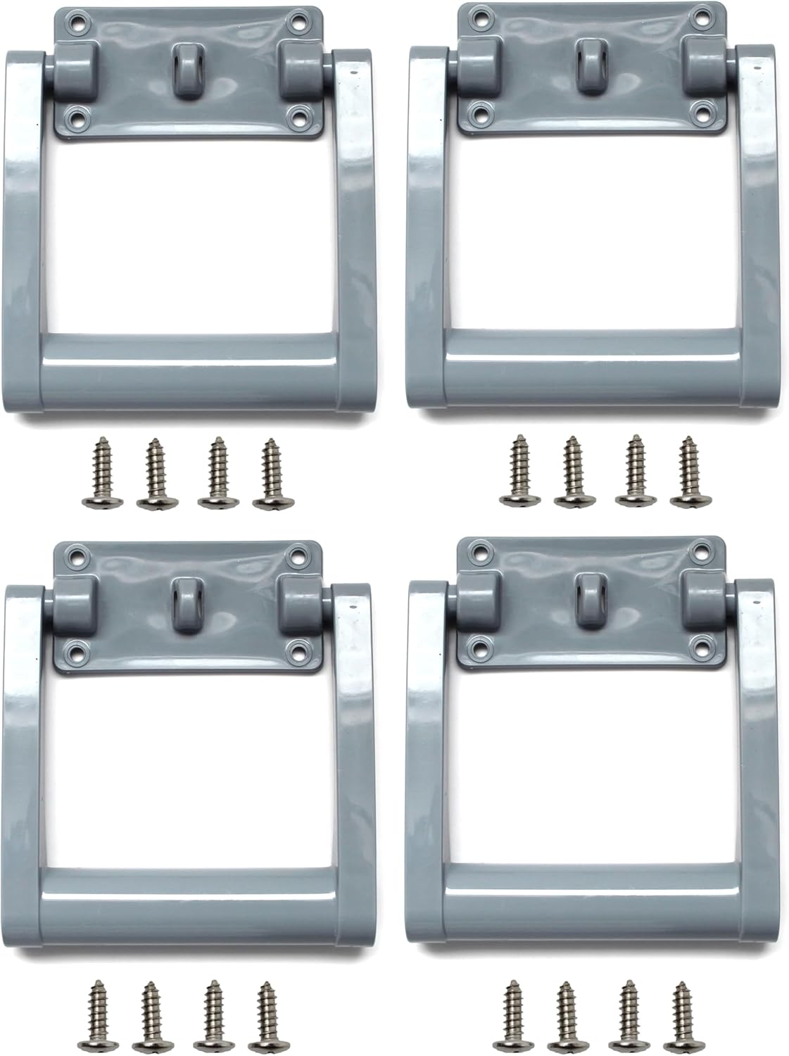 Grey Aftermarket Plastic Igloo Cooler Replacement Handles # 21025 for 90-100 qt Coolers (4)